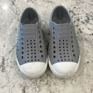 great condition gray native slip on shoes